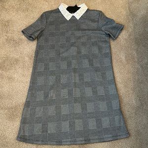 Zara Mini Dress w/ pearl detailing on collar